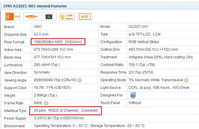 RSDS_S3_V2.0 36P 0,5 FFC LVDS к RSDS сигнал преобразования адаптера плата преобразования для A190A2 A220Z1 A170E2 TPM190A1 19/22