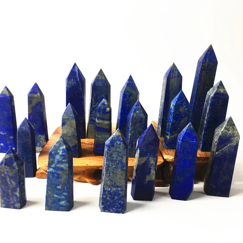 1000 г натуральный голубой ляпис lazuli Crystal Point Wand Tower single end Obelisk исцеляющий кристалл