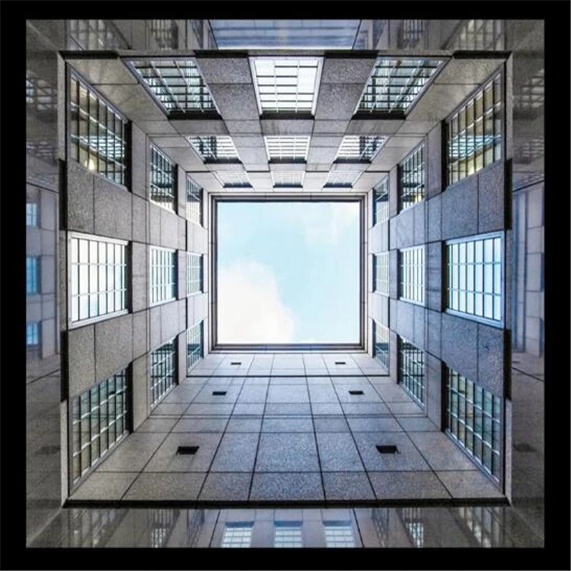Панель beibehang 3d обои здание небо потолок Фотофон Современная роспись для гостиной