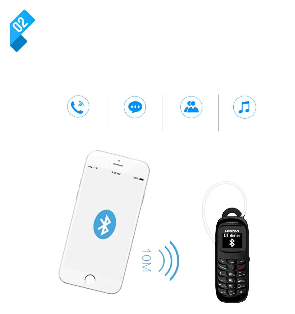 BM70 Волшебная звуковая стерео bluetooth-гарнитура наушники BT dialer GT star BM50 белый список карманный мобильный телефон мини мобильный телефон