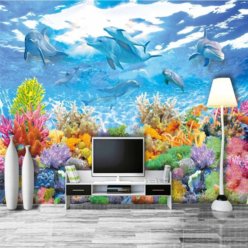 Обои beibehang настенные наклейки нужны высокой четкости мечта подводный мир обои