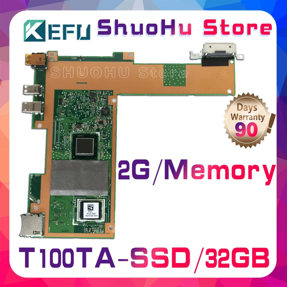 Материнская плата KEFU T100T для ноутбука ASUS T100TA t100там 32 Гб SSD протестированная 100%
