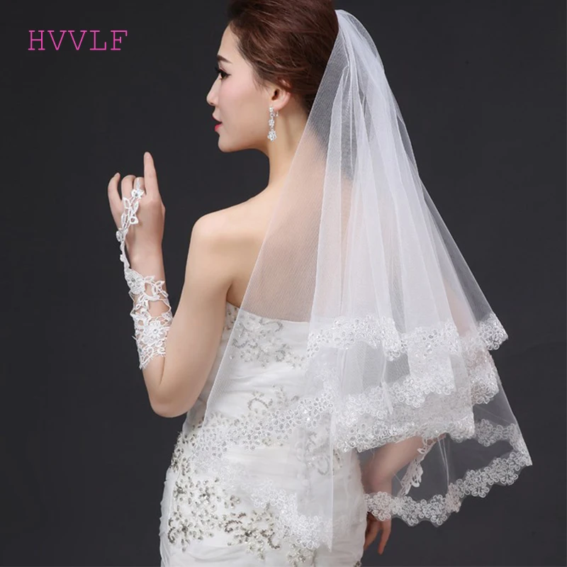 Короткие Свадебные вуали свадебные аксессуары вуаль для невесты|wedding veil|bridal veilbride