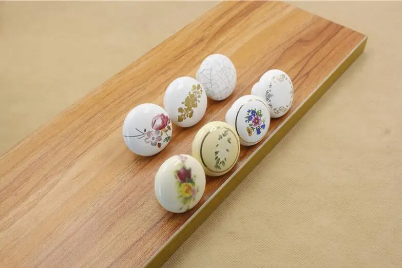 100 шт. 7 стиль цветок Керамика Мебель ручки Китай ящик ручки|furniture sofa|furniture babiesfurniture
