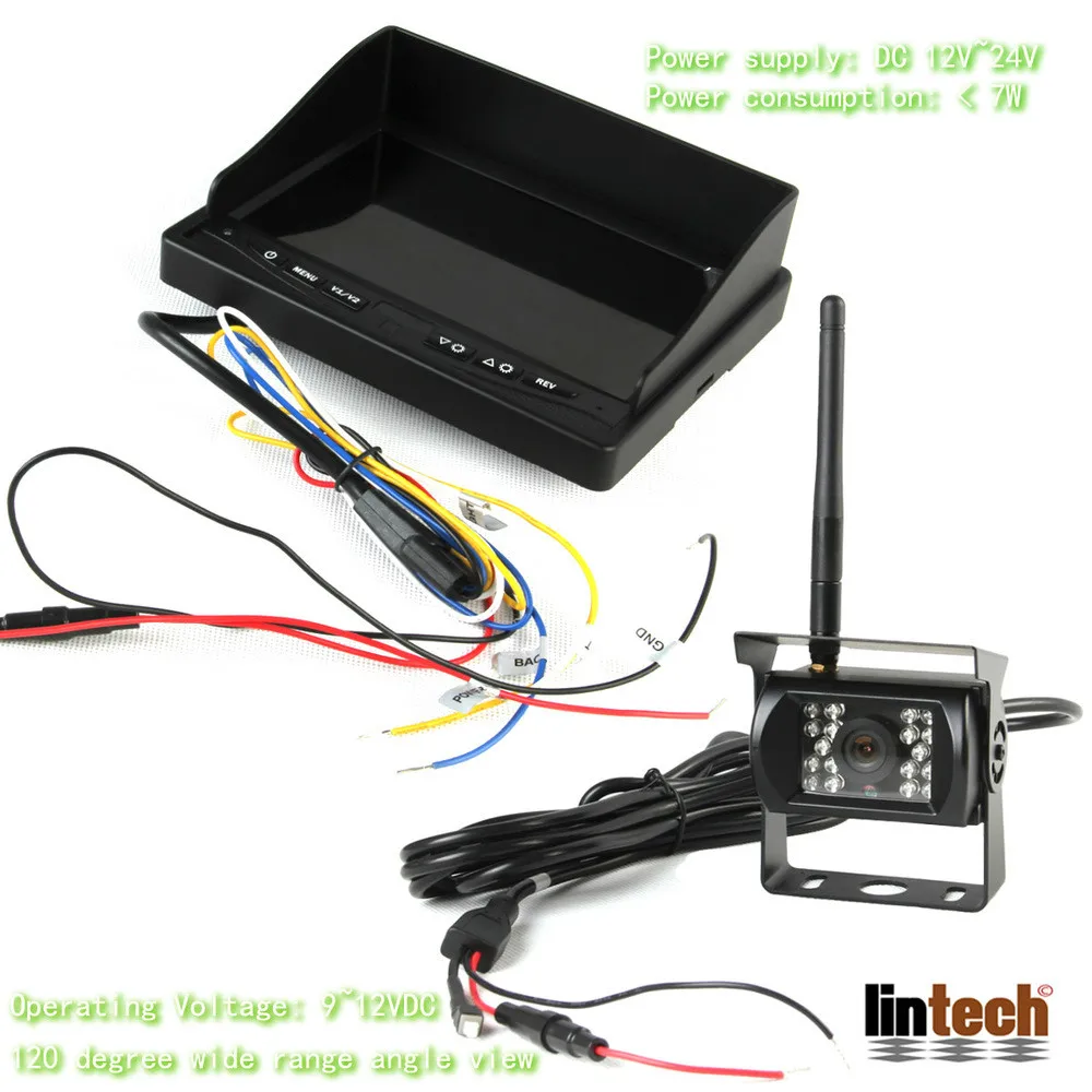 7 дюймовая цифровая беспроводная камера заднего вида для тяжелых транспортных