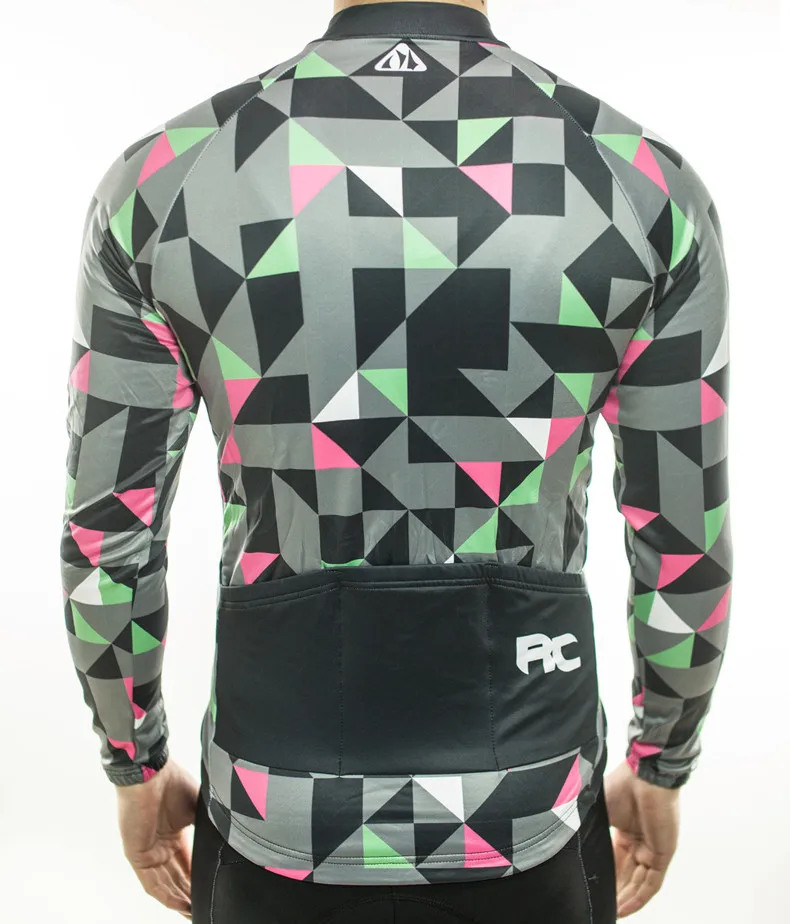 Racmmer теплый Pro зимний термальный флисовый Джерси для велоспорта Ropa Ciclismo Mtb с длинным рукавом мужская велосипедная Одежда Майо# ZR-03