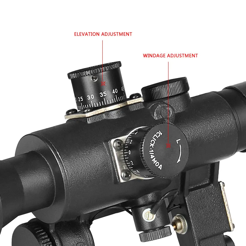 New Hunting Optics Tactical SVD Dragunov 4x26 Red Illuminated Scope for Airsoft Gun Shooting AK Free Shipping | Спорт и развлечения
