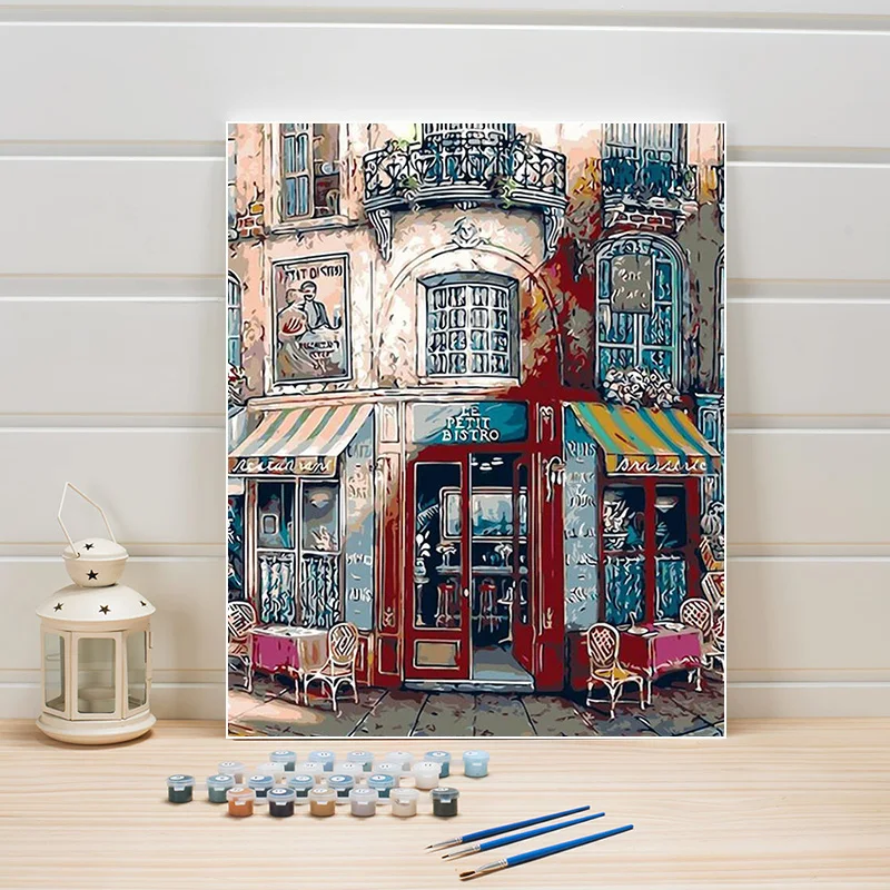 Окраски Краски Раскраска по номерам посылка декорации DIY акрилового холста