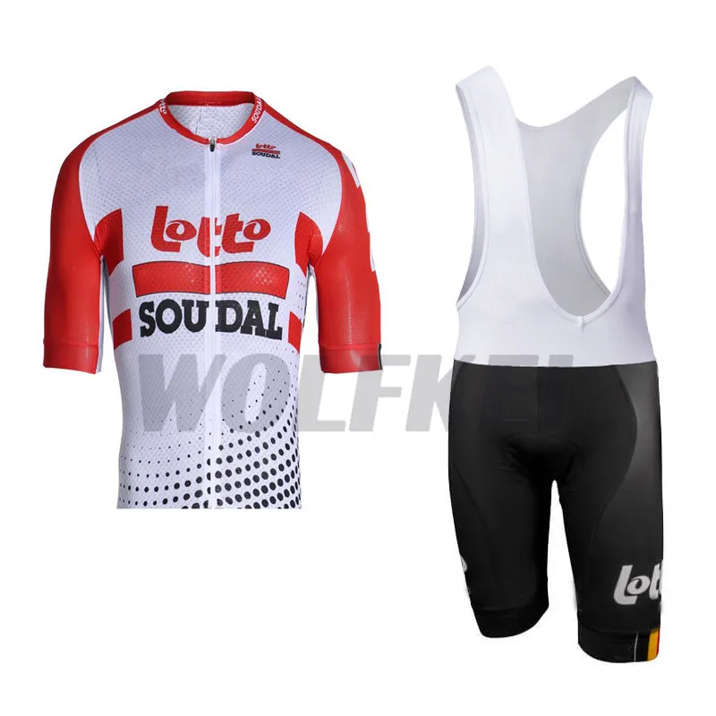 Лето 2019 Lotto Soudal Pro Team Велоспорт Джерси нагрудник шорты комплект горный велосипед