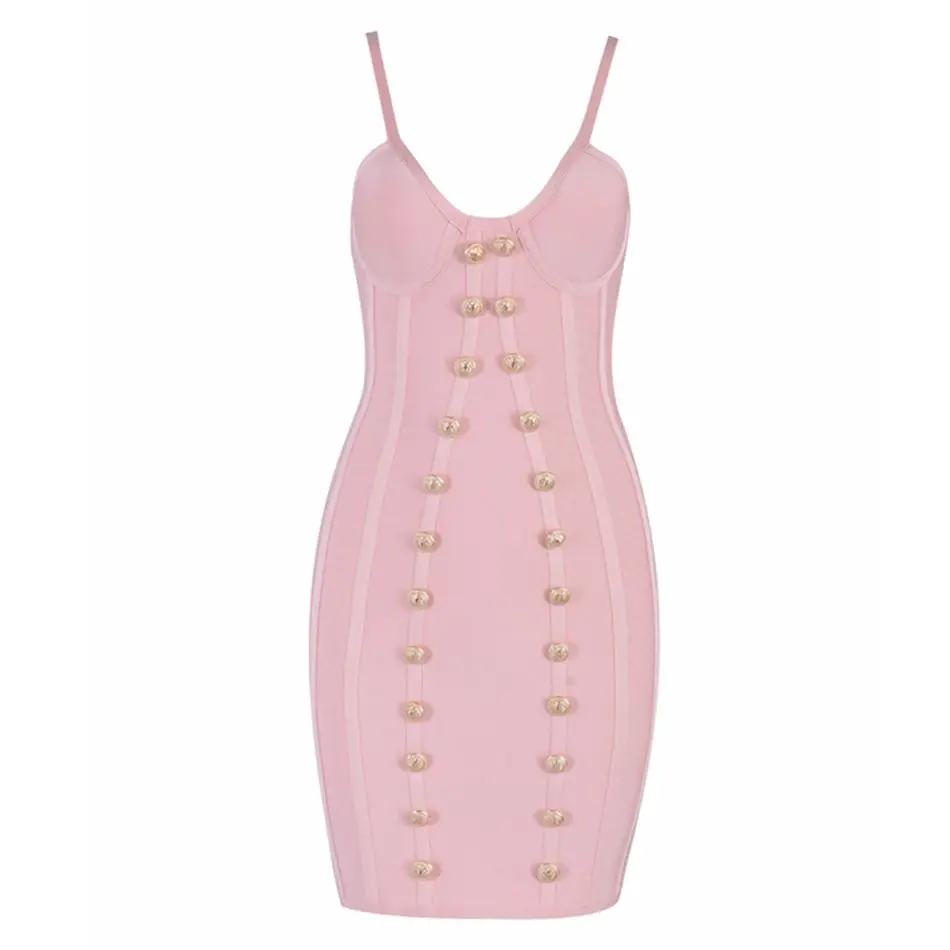 Newest Fashion Celebrity Party Bodycon Bandage Dress Women Blue Spaghetti Strap V-Neck Sexy Night Out Club Vestidos | Женская одежда