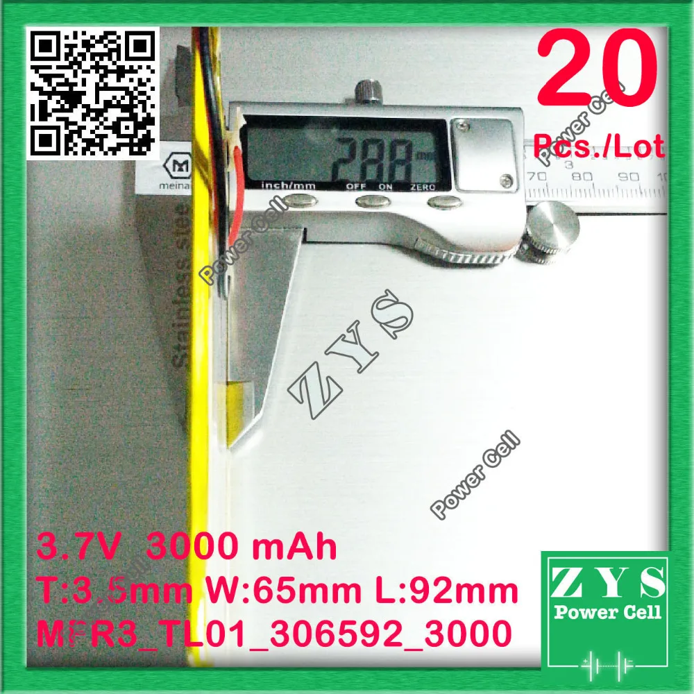 Safety Packing (Level 4) 20pcs for tablet pc 7 inch MP3 MP4 306592 306590 036590 Size:3mmX65mmX92mm 3.7V 3000mah 3.7 v 3000 mah |