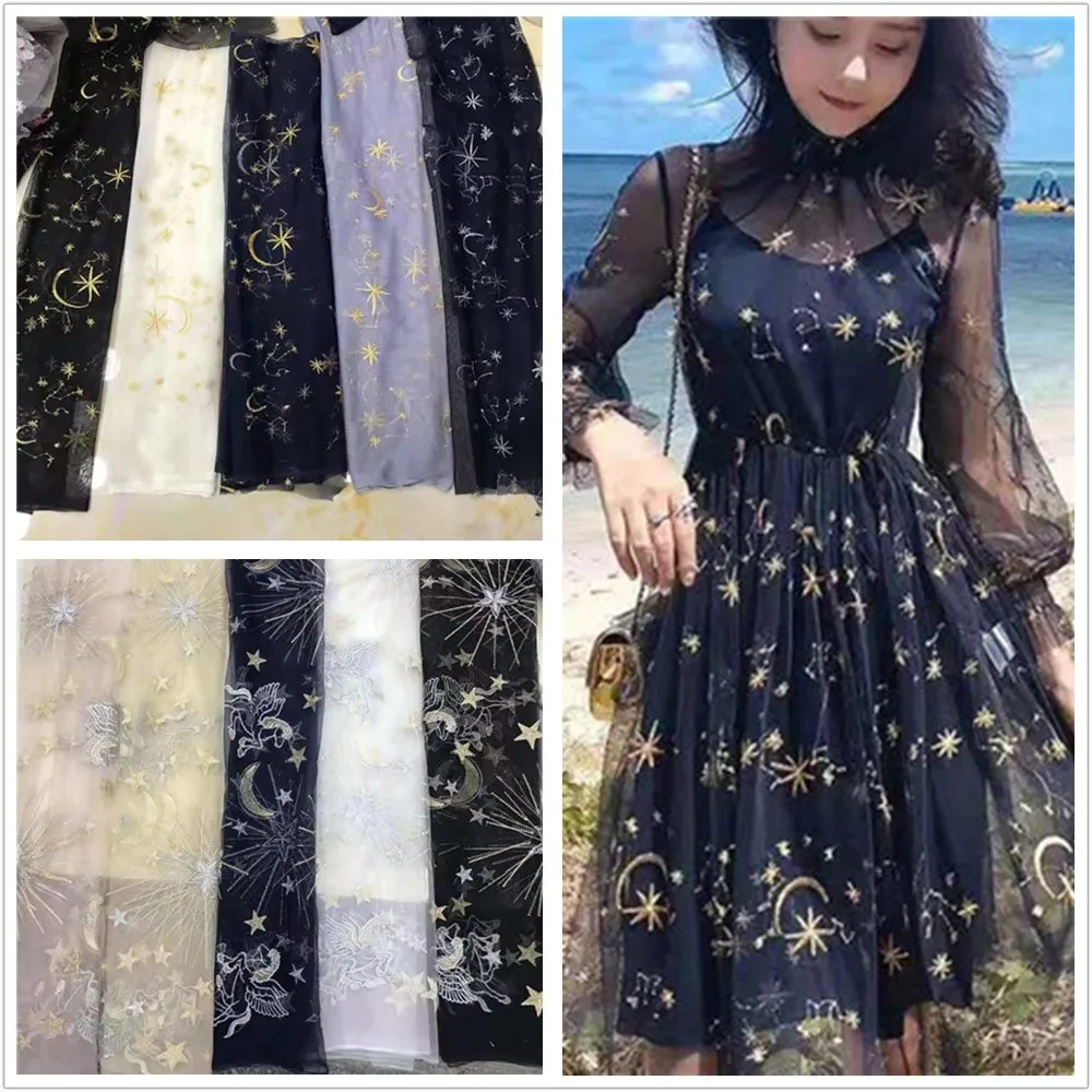 Черный мягкий шелковое газовое платье одежда Pettiskirt ткань кружева аксессуары