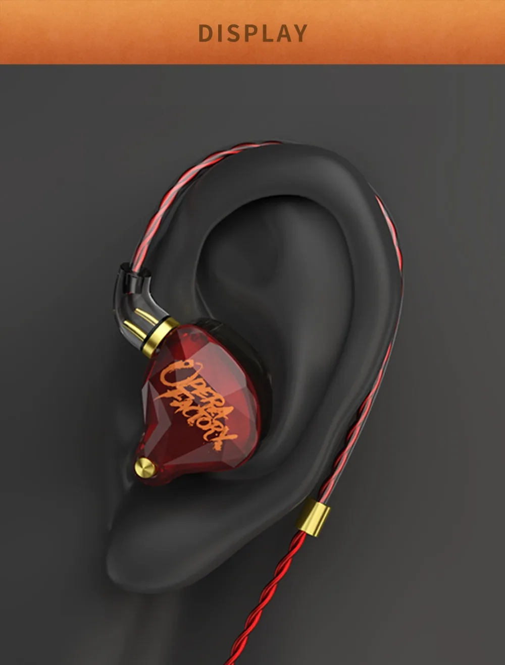 OperaFactory OM1 наушники в ухо Fever HIFI IEM съемный 2 контактный кабель сабвуфер бас