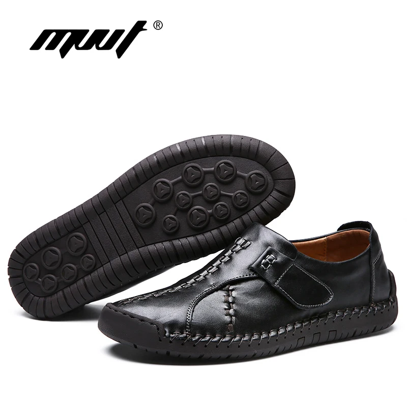 2018 Classic Genuine Leather Shoes Men Casual Breathable Slip On Flats Comfort Loafers | Обувь