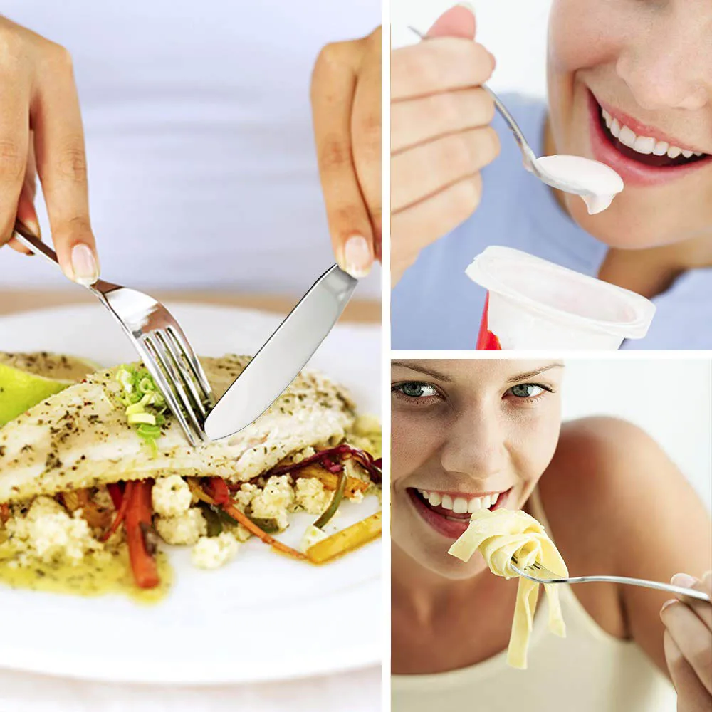 7 шт. набор столовых приборов портативный 304 из нержавеющей стали вилка нож для