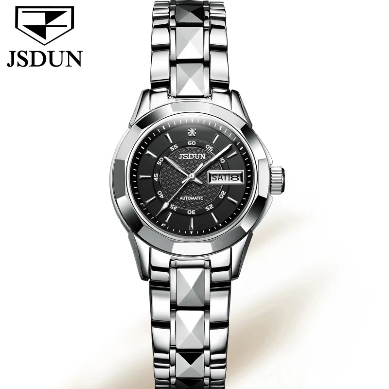 Mechanical Watches 2 Оригинальные JSDUN полностью автоматические механические Женские часы Роскошные брендовые японские наручные часы из тонкой стали женские часы календарь - Цвет: Mechanical Watches 2