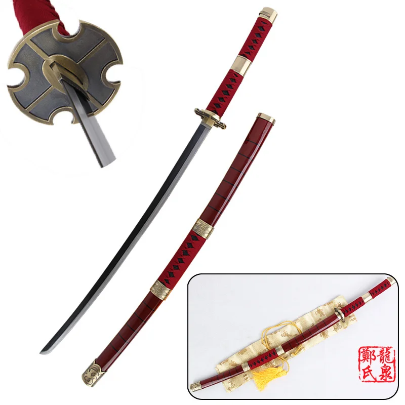 Бесплатная доставка 41 дюйм Аниме One Piece Cosplay Zoro Sword Sandai Kitestu реальные искусственные