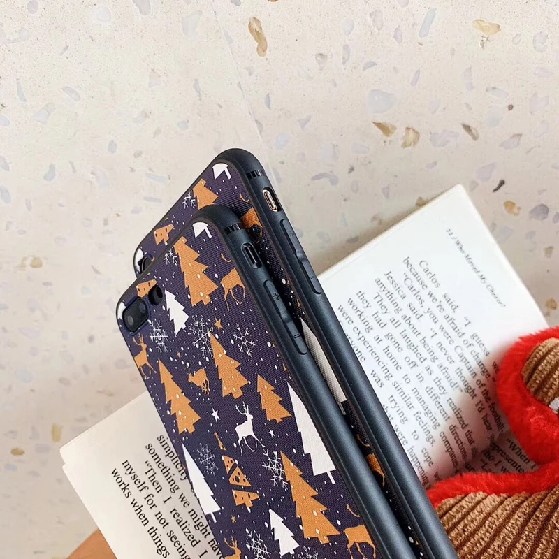 Мягкий силиконовый чехол для телефона iPhone 6 6S 7 8 Plus X XS XR Max Merry с рождественским