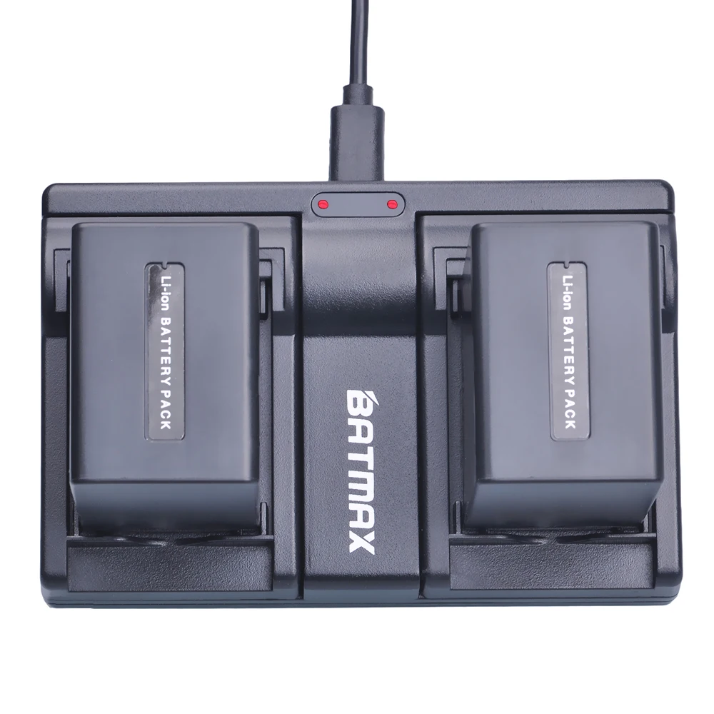 Батарея Batmax 3900 мАч NP-FV100 NP FV100 NPFV100 + двойное зарядное устройство для Sony DCR-SR15 SX15