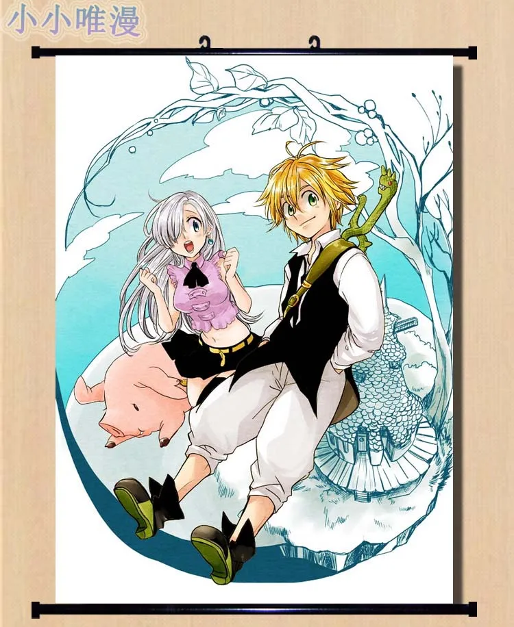 Аниме декоративная картина в Стиле персонажа Дианы из игры The Seven Deadly грехов Nanatsu no