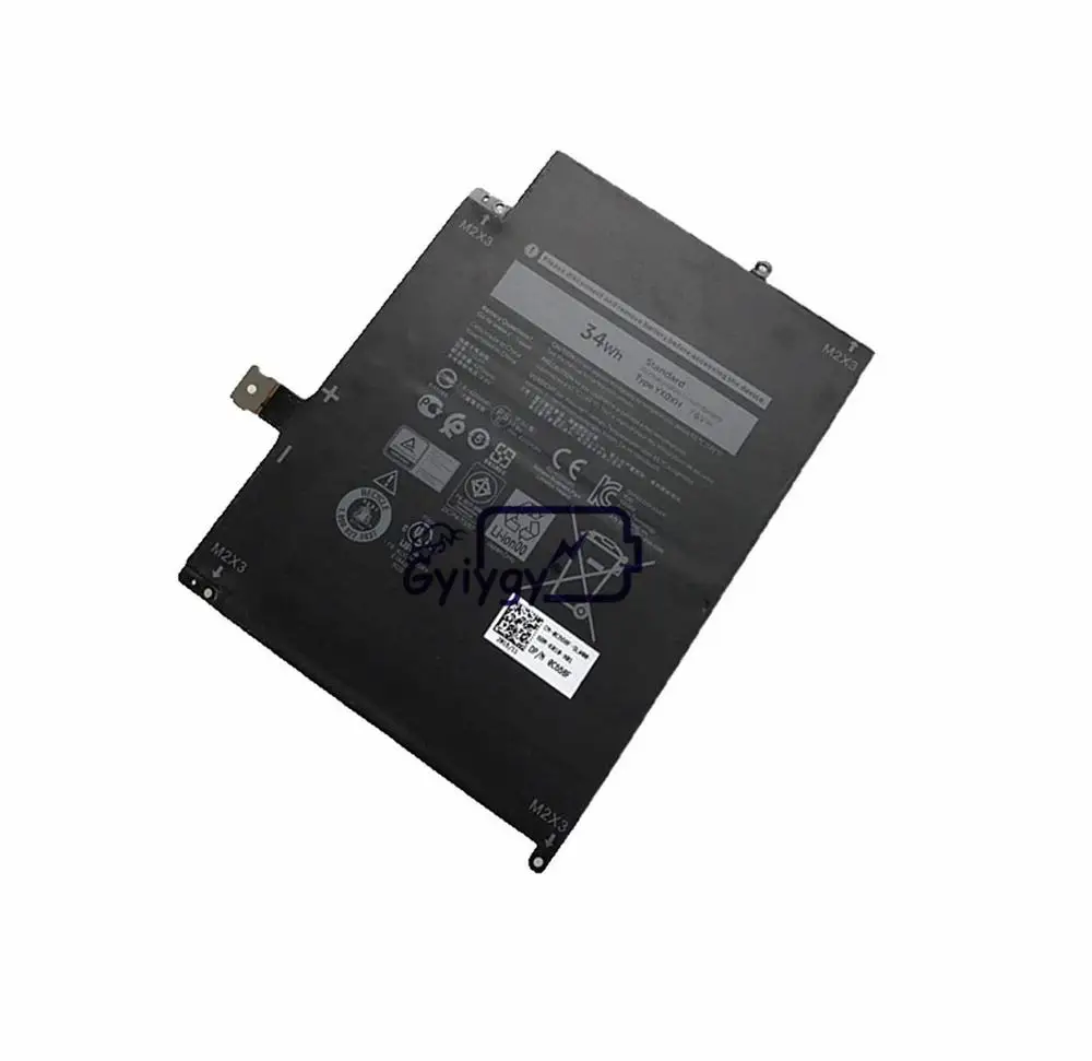 Ноутбук Батарея Замена для Dell YX0XH (7 6 V 4250 мА-ч/34Wh 2-клетки) Latitude 7285 Серия ноутбуков