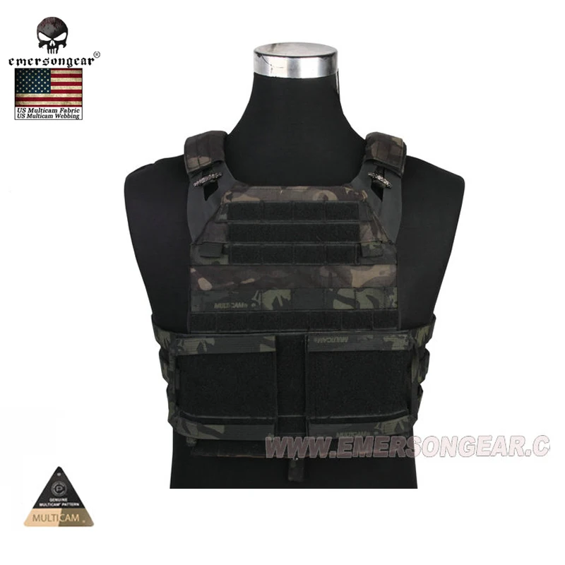 Черный засушенный армейский жилет Emersongear Multicam уличный тактический 1000D нейлоновый