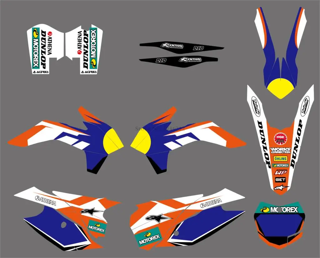 Стиль команда графика наклейки для KTM 125 150 200 250 300 350 450 SX SXF SX-F XC EXC XCF XC-F XCW XCFW EXCF 2013