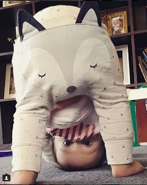 Детские шаровары с мультяшным рисунком брюки для мальчиков и девочек лисьим