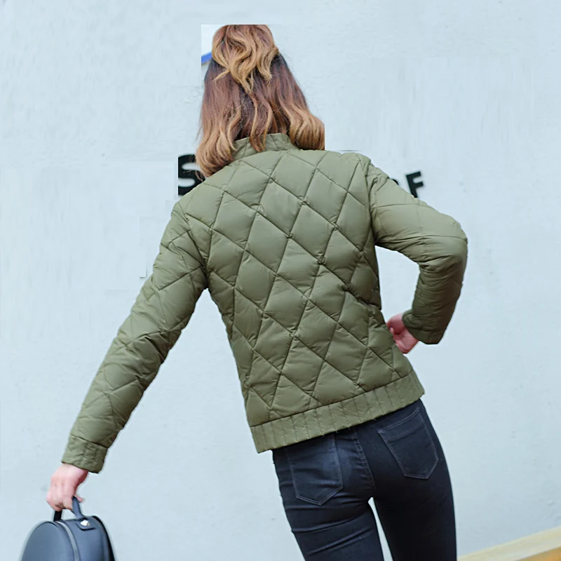 Short Женская короткая верхняя одежда для отдыха тонкие осенние женские парки