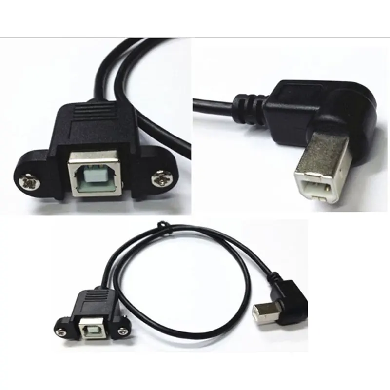USB 2 0 B Женский на правый 90 Угол Мужской принтер короткий удлинитель 5 м |
