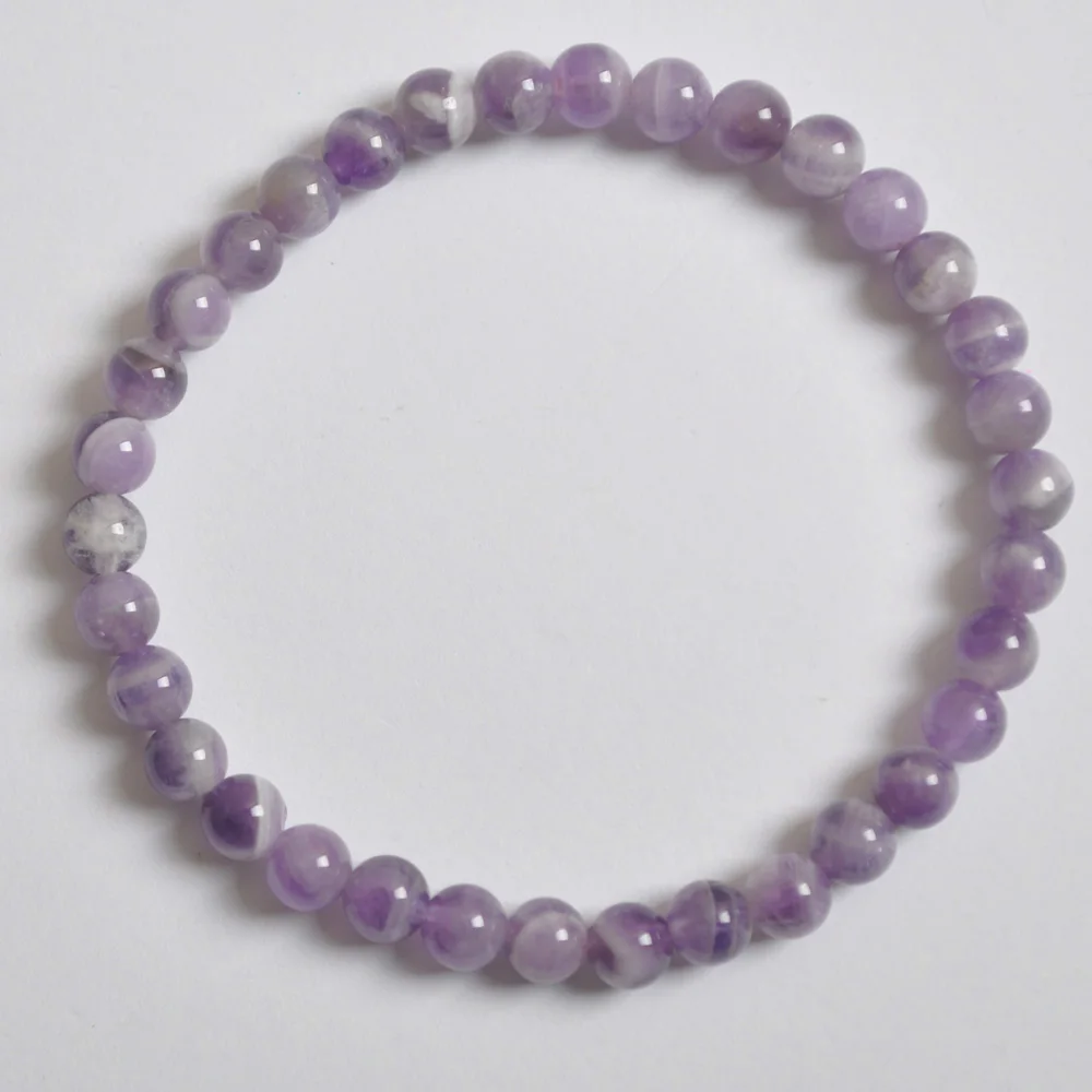 Purple Crystal 6 мм Лабрадорит/Зеленый Малахит/кристалл/Песчаник/Лапис/Сердолик/Howlite/тигровый глаз браслет стрейч-бижутерия в подарок 1 шт - Окраска металла: Purple Crystal