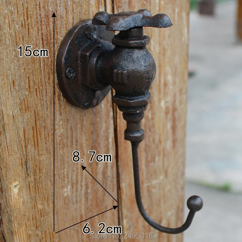 Чугунный верхний водяной клапан настенный крюк | Дом и сад