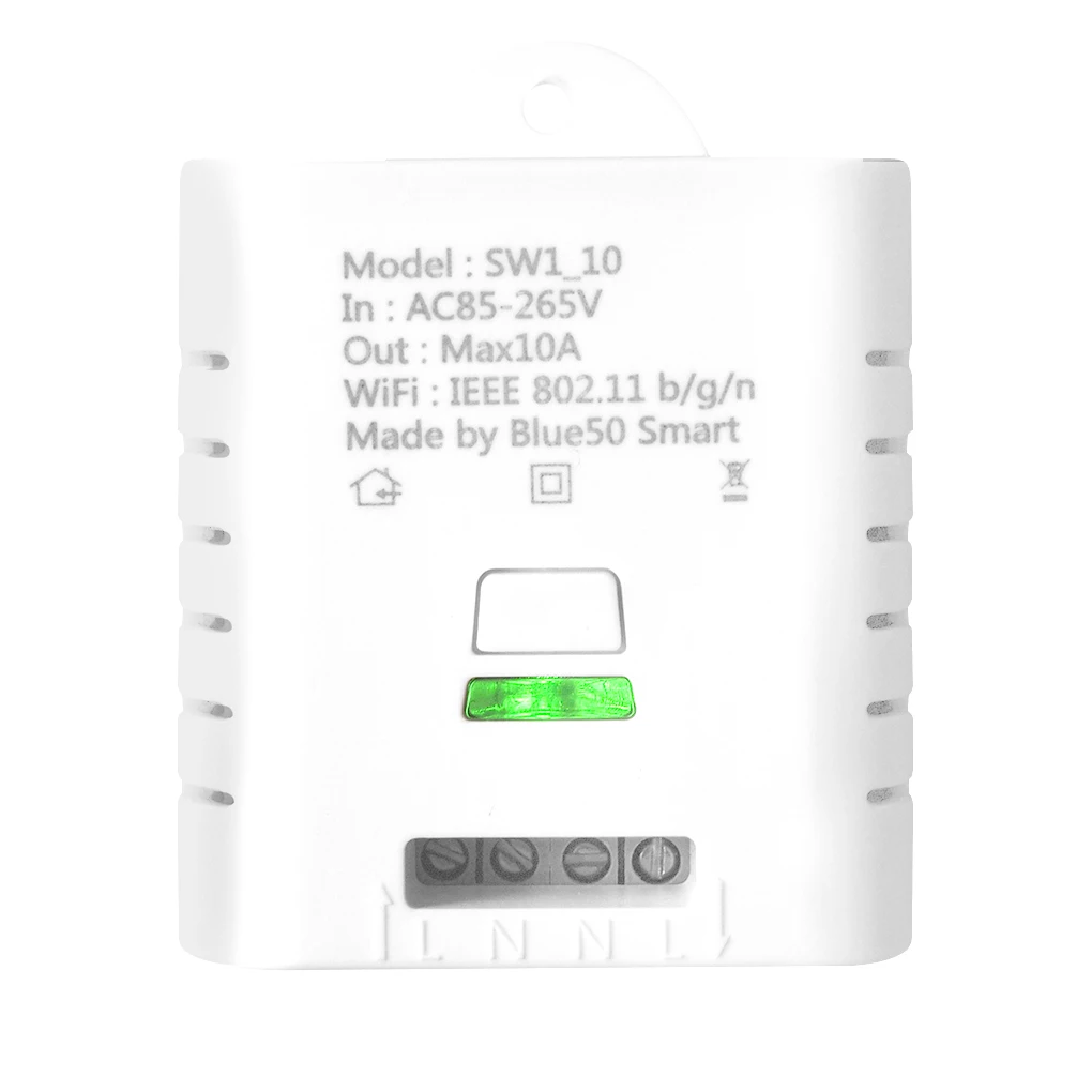 SW1_16W SW1_10W Wifi беспроводной переключатель дистанционного управления Ewelink Автоматизация релейный модуль для iPhone Android смартфонов 10A 16A - Комплект: SW110W