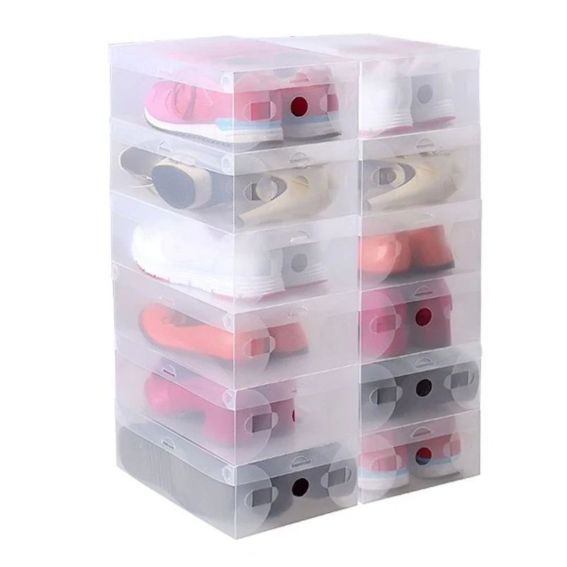20 шт. пластиковые прозрачные коробки органайзеры для обуви|organizer box|shoes organizer boxplastic