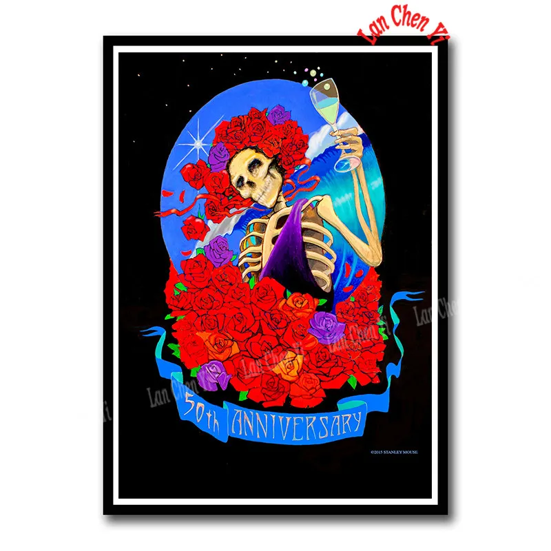 The Grateful Dead рок-музыка с покрытием бумажные плакаты настенные стикеры домашний Декор постер для бара/кафе 42*30 см