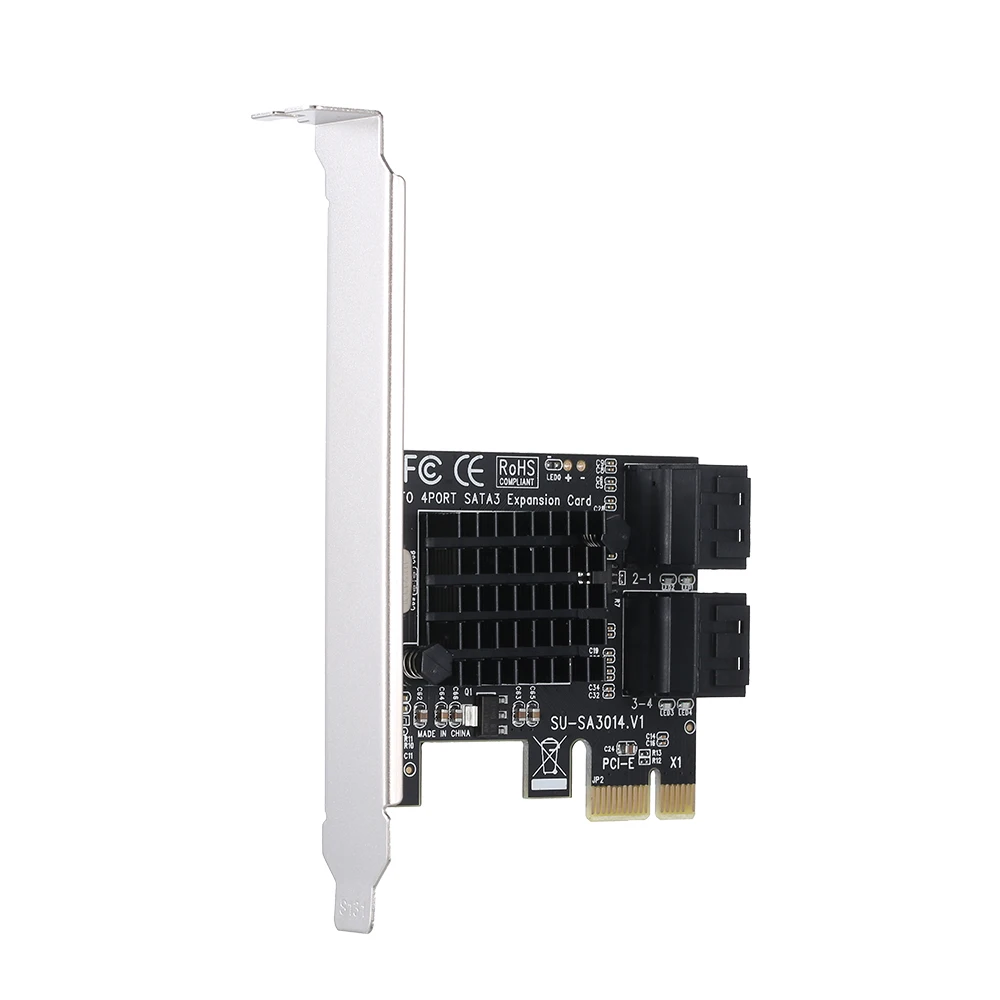 PCIE карта SATA PCI E адаптер Express для SATA3.0 карты расширения 4 порта III 6G SSD HDD|Платы