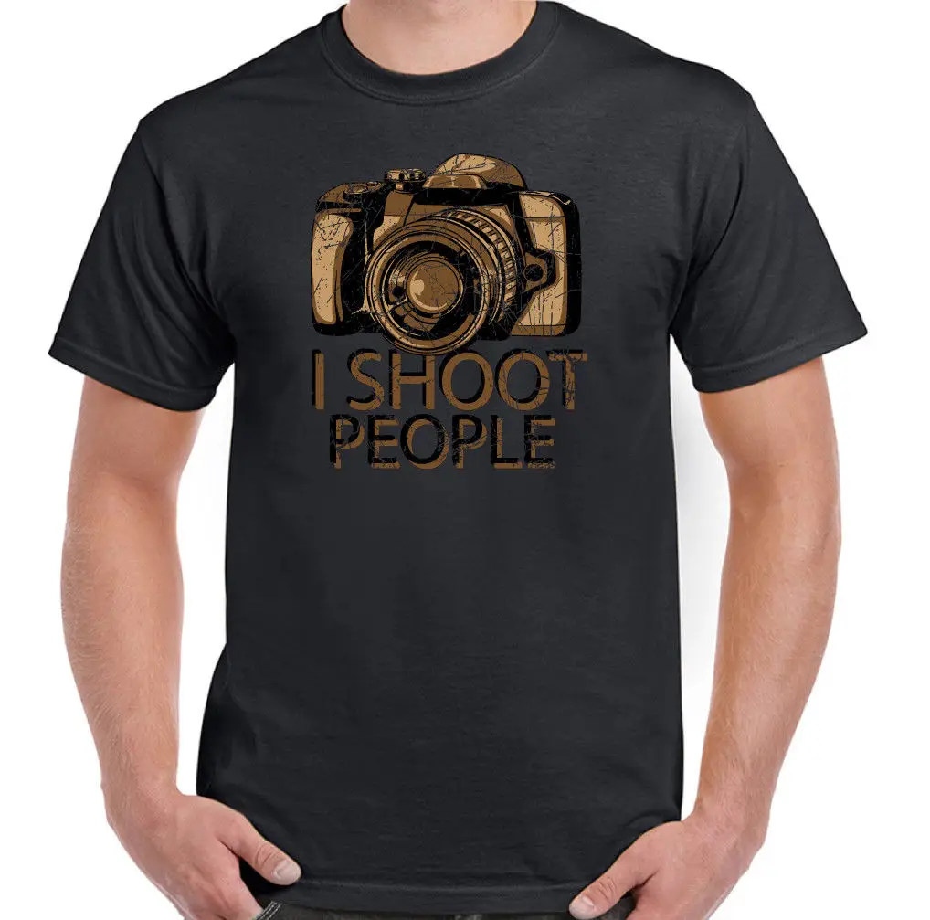Я снимаю людей фотографов Мужская забавная фотография футболка камера DSLR Lense
