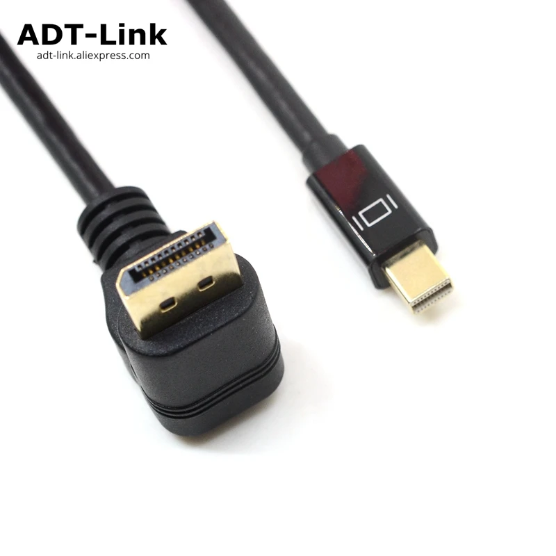 Кабель-адаптер Thunderbolt Mini Displayport-DisplayPort 1 2 преобразователь DP-DP под углом 30 см для