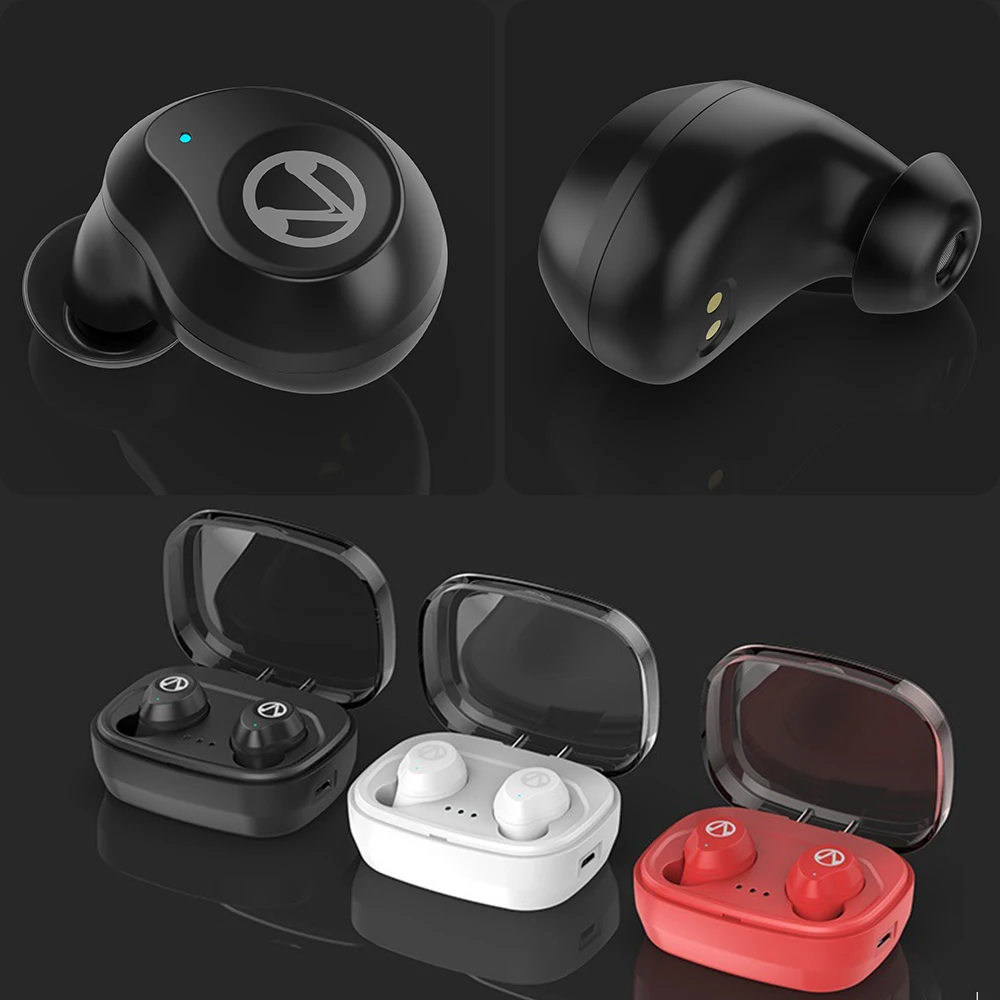 TWS Wireless Earphones Bluetooth 5.0 Headsets IPX7 Waterproof True Twins Earbuds with Power Case In Ear Headsets for Phones