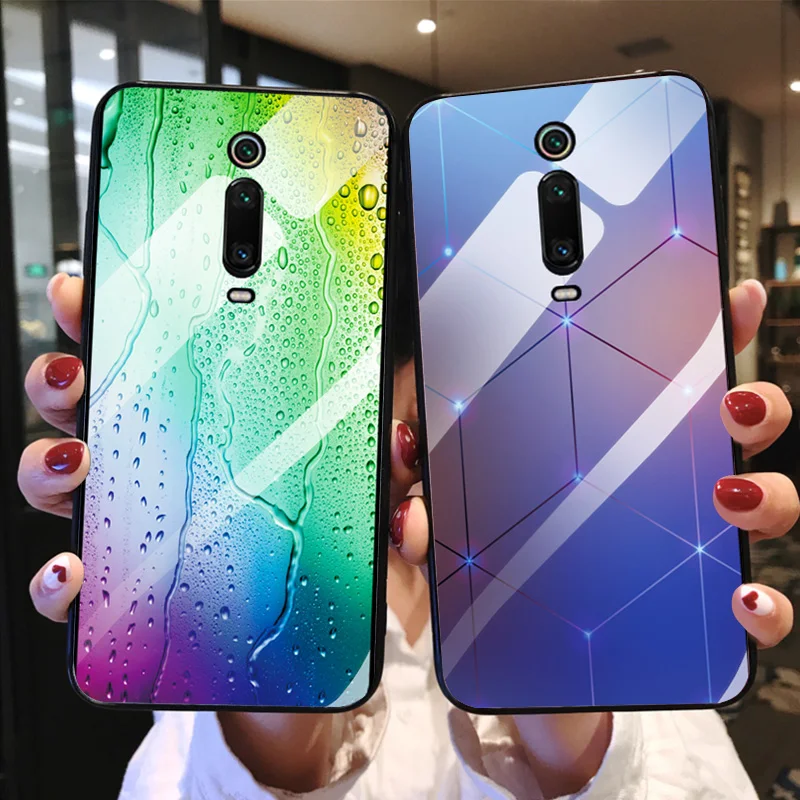 Чехол YOUVEI для телефона Coque Xiaomi Redmi K20 чехол из закаленного стекла окрашенный