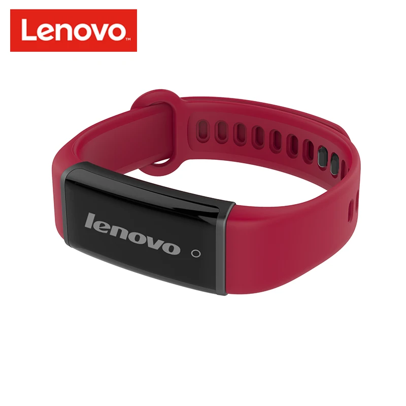 Красный Lenovo HX03 новые умные часы, смарт-браслет, пульсометр, монитор Шагомер, фитнес-трекер для Android, iOS, Bluetooth, браслет, трекер - Цвет: Красный