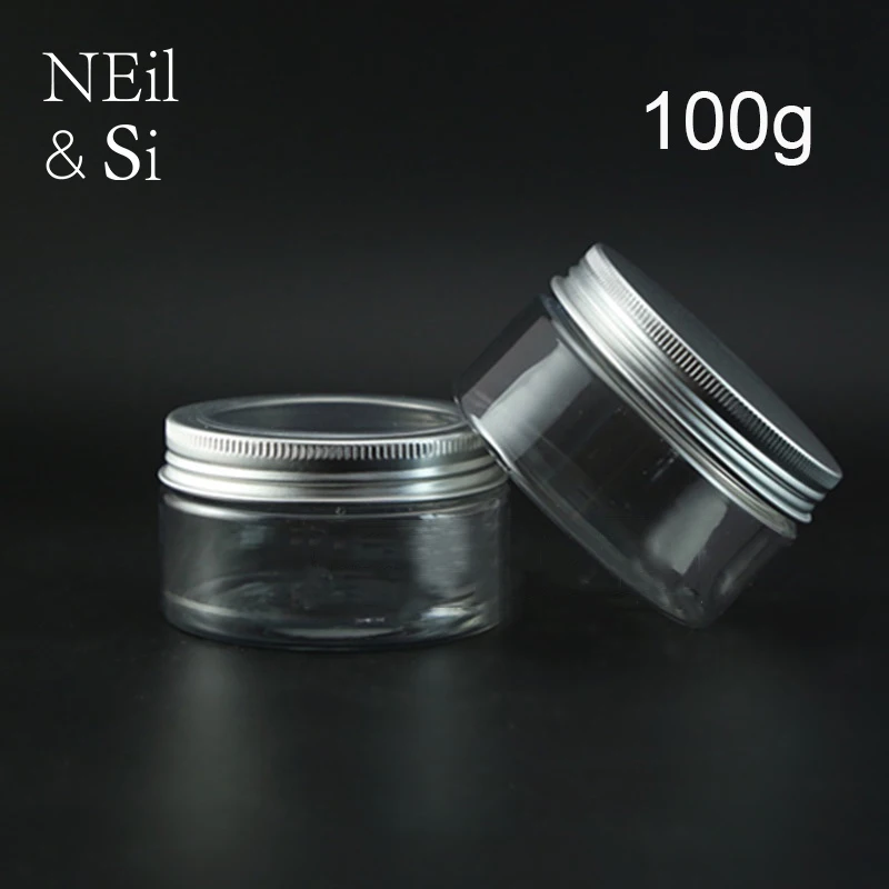 100 г пластиковая пустая искусственная косметика кожа соли для ванны кофейные