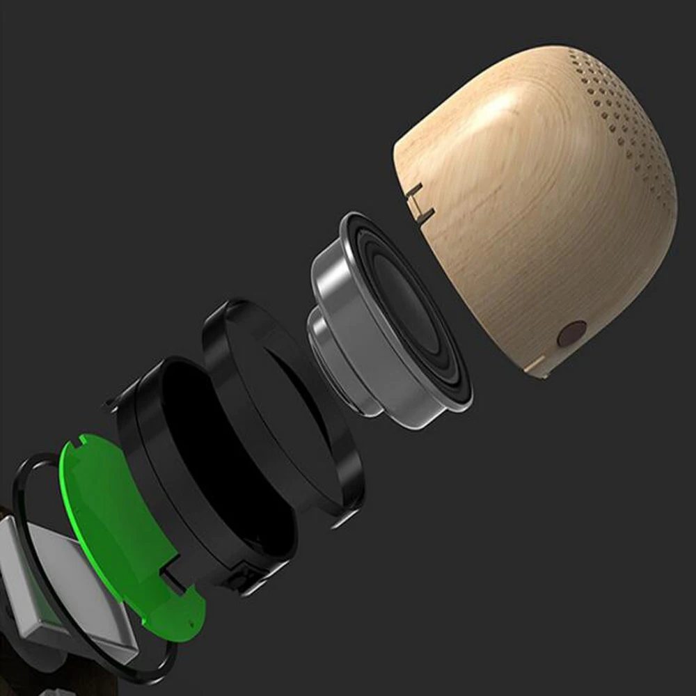 Podofo новый Мини Bluetooth динамик беспроводной Звук портативные колонки милый орех