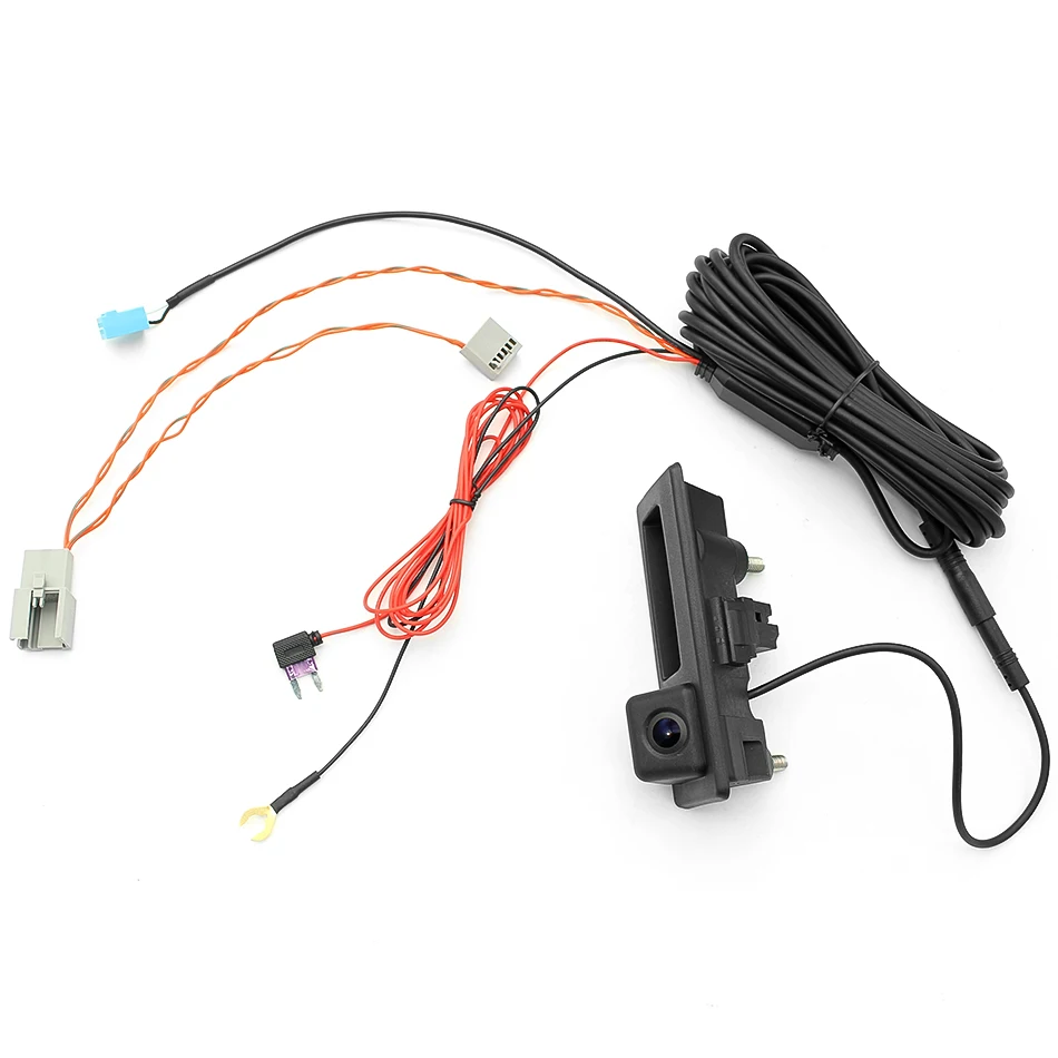 GreenYi RCD330 Автомобильный багажник ручка заднего вида камера для VW Passat Polo Golf Tiguan Jetta MIB Поддержка рулевого колеса траектории линии