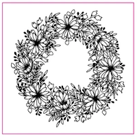 1010cm beautiful wreath transparent clear silicone stamp set for diy scrapbookingphoto album card making decor clear stamp