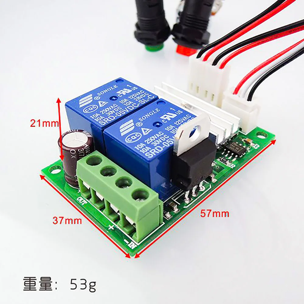 ШИМ регулятор двигателя пост. Тока 6V12V24V вперед и назад переключатель электрический толкатель контроллер двигателя Кнопка
