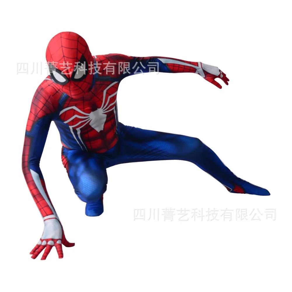 PS4 Marvels Человек-паук скоростной костюм отрицательный костюм косплей костюм Zentai взрослых детей Железный Панк Костюм Спайдермен комбинезоны