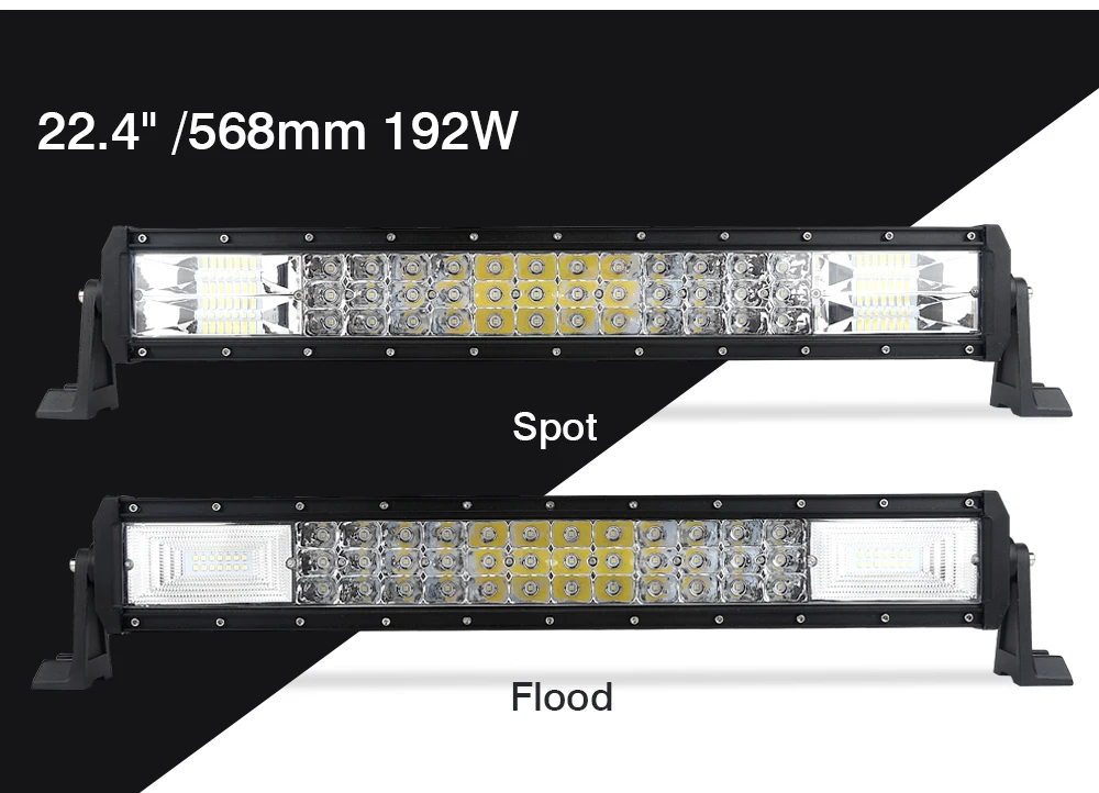 Green-L 14 22 inch 120W 192W LED Bar offroad Triple Row Work Light 4x4 Truck Tractor Boat Trailer SUV ATV 12V 24V | Автомобили и