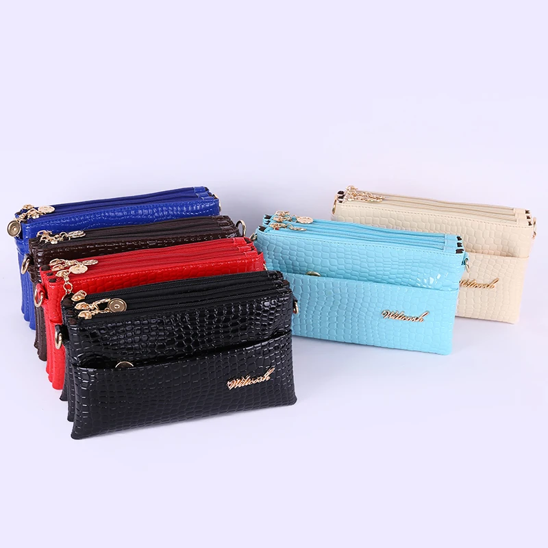 Маленькая сумка через плечо для женщин крокодиловый узор модная в руку сумки из