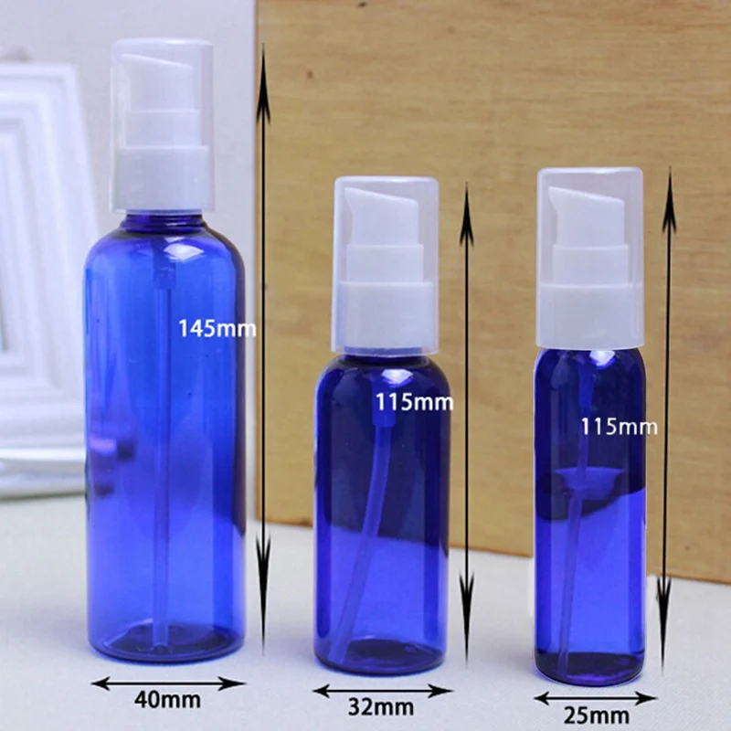 30/50/100ml Blue Spray Bottle Essential Oil Liquid Sprayer Travel Empty Perfume Dispenser Fine Mist Atomizer Cosmetic Container | Красота и